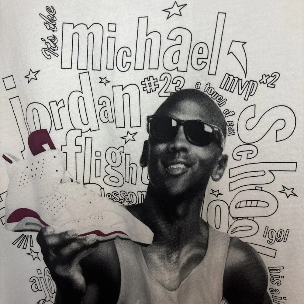 Rare JORDAN CHAMPIONSHIP VI 6‎ shoes goat T-SHIRT touch of gold Flight XL